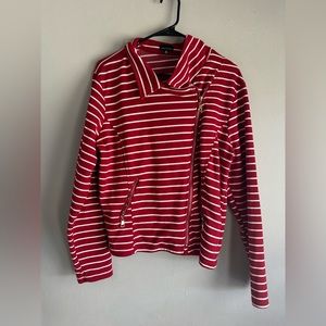 Red and white striped blazer